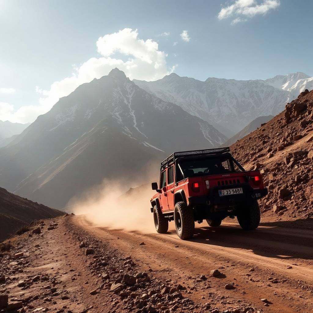 Mountain road in Chitral